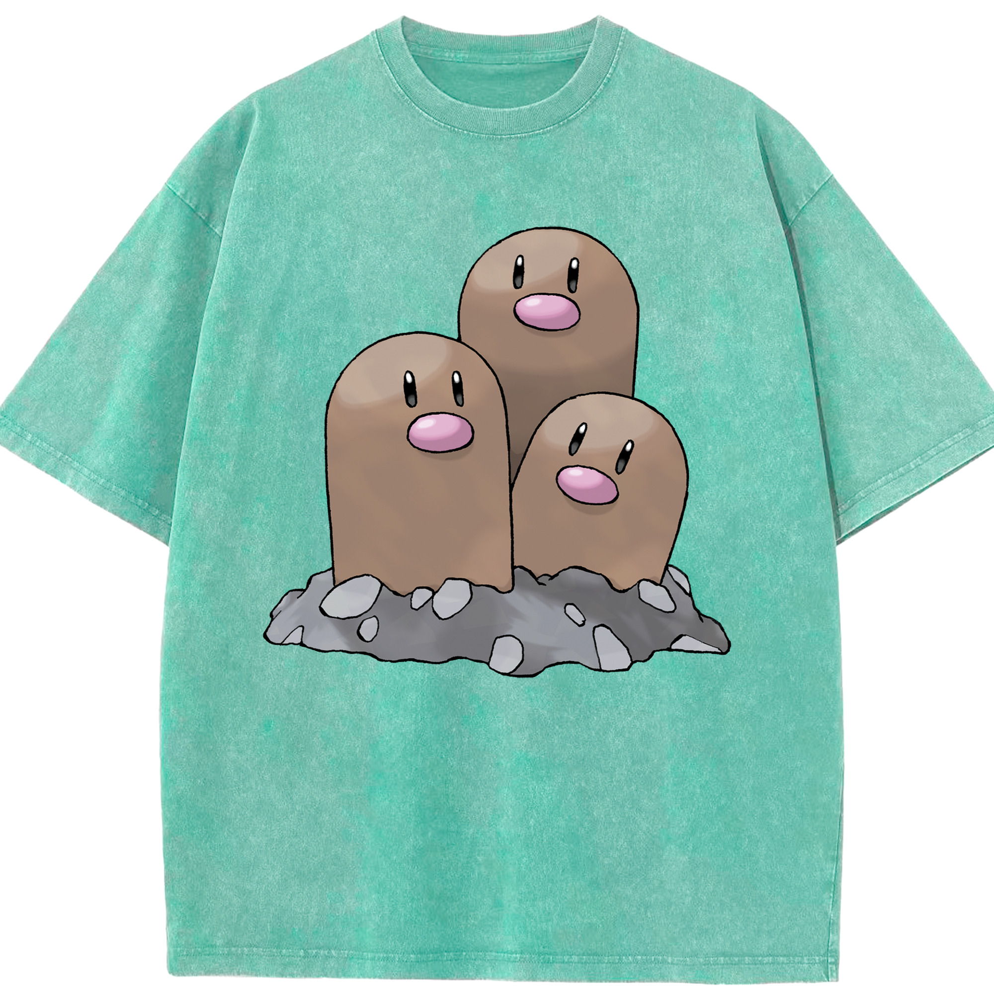 （画像用） ポケットモンスター Pokémon 綿100% ヴィンテージ風 半袖Tシャツ（フロントプリント）